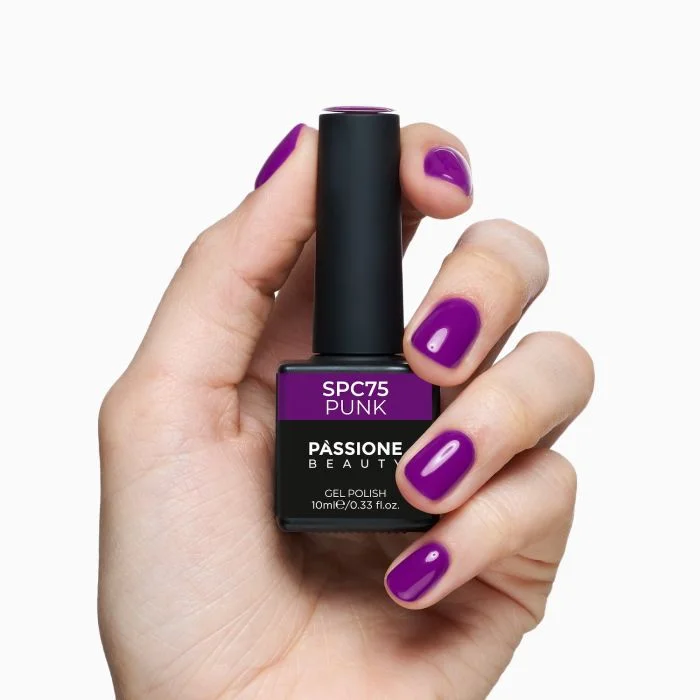 Gel Nail Polish GPC75 Punk  - GPC75 Punk gel polish, Vibrant violet - detail 1