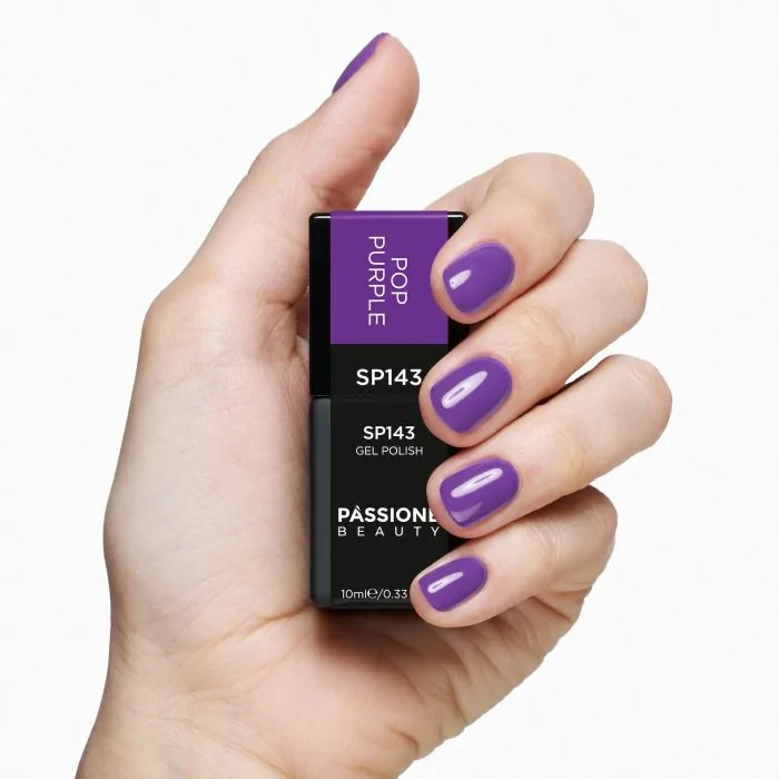 UV-Nagellack SP143 Pop Purple - UV-Nagellack in leuchtendem Violett - Detail 1