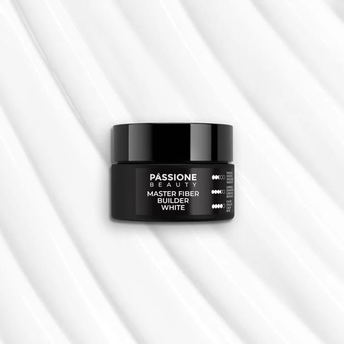 Master Fiber Builder White 15 ml - Gel costruttore autolivellante bianco con fibre di vetro - dettaglio 1