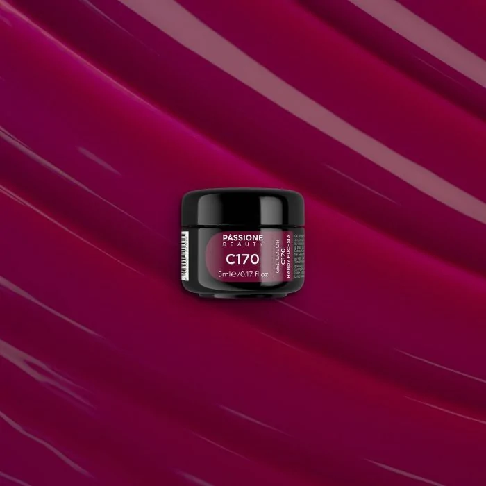Gel Color C170 Hardy Fuchsia - Gel color fucsia cereza negra - detalle 1