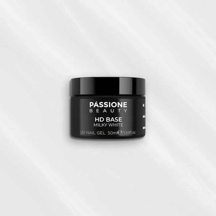 HD Base Milky White 50 ml - Base Rubber Semi-permanente Blanc laiteux 50 ml - détail 1