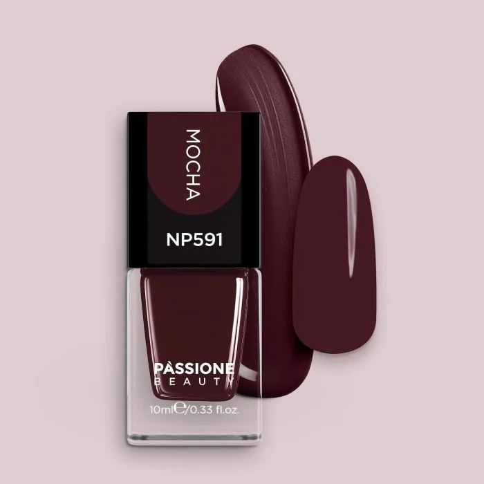 Esmalte NP591 Mocha - Esmalte color marrón con tonos violetas
