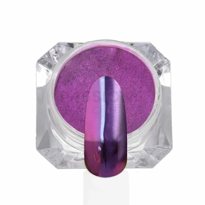 Magnetika Pigment Powder - Violet metal effect nail pigment