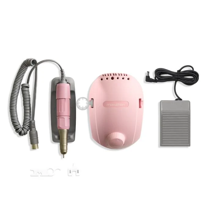 Marathon SH20N Champion III Fräser mit Handstück – Rosa - Professioneller Nagelfräser für Maniküre und ästhetische Pediküre - Detail 1