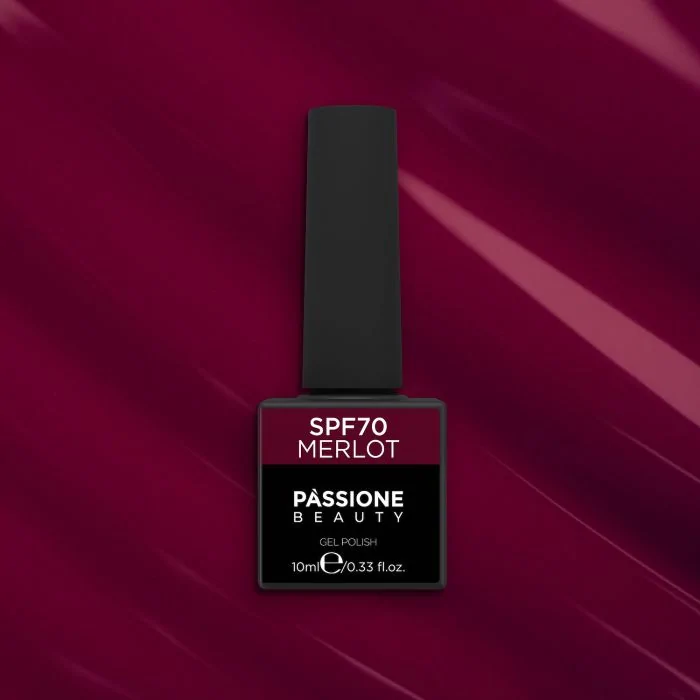 UV Nagellack SNF70 Merlot - UV Nagellack in dunklem Burgunder - Detail 1