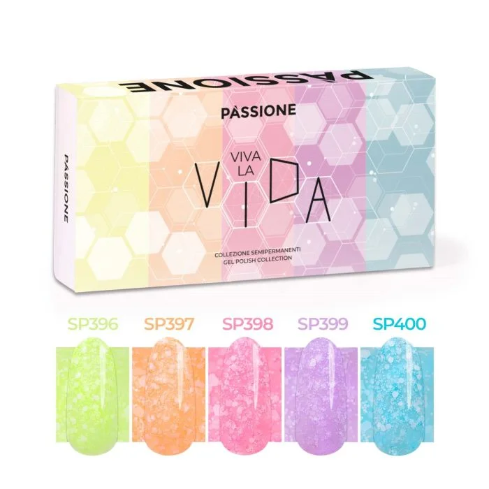 Viva la vida Kit - Collection of pastel and neon gel polishes
