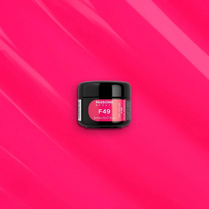 Gel Couleur F49 Fluo Passion - Gel Couleur autoscellant fuchsia shocking - détail 1