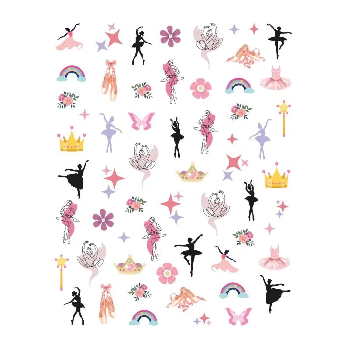 Ballet - Nail Stickers - Ballet-themed Nail Stickers - detail 1