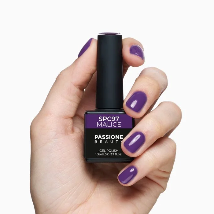 UV Nagellack SNC97 Malice - UV Nagellack in dunklem Violett - Detail 1