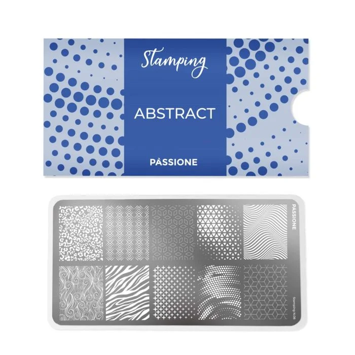 Abstract - Stamping Plate - Nail stamping plate with abstract patterns - detail 1