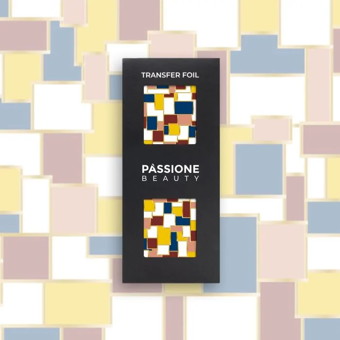 Mondrian - Transfer Foil - Transfer Foil for nail art, geometric art