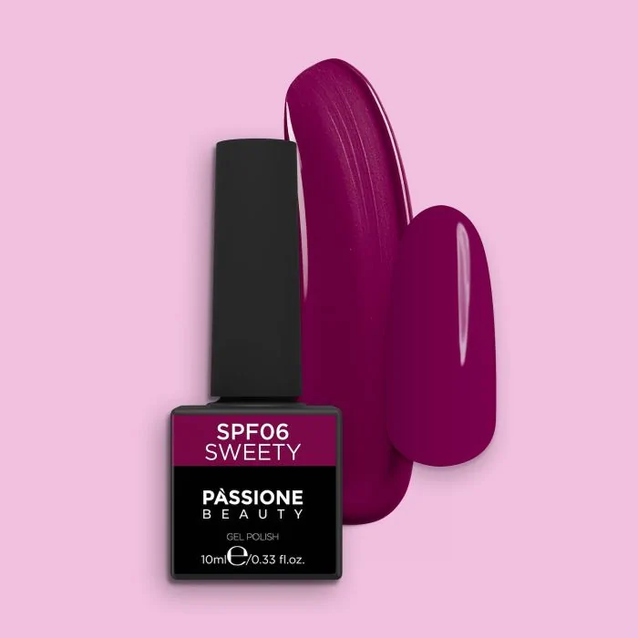 Esmalte Semipermanente EPF06 Sweety - Esmalte semipermanenteEPF06 Sweety, Fucsia Oscuro, elegante y femenino