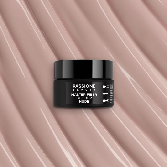 Master Fiber Builder Nude 15 ml - Gel de construction auto-égalisant nude avec fibres de verre - détail 2