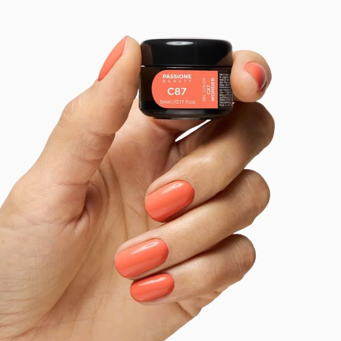 Gel couleur C87 Meraviglia - Gelcouleur orange délicat - détail 1