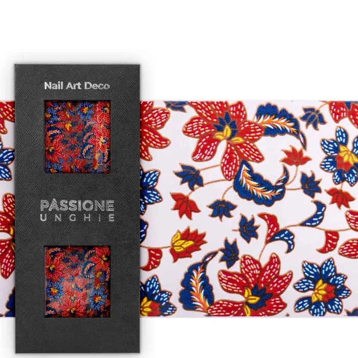 Oriental Garden - Transfer Foil - Nail Transfer Foil - exotic floral design 