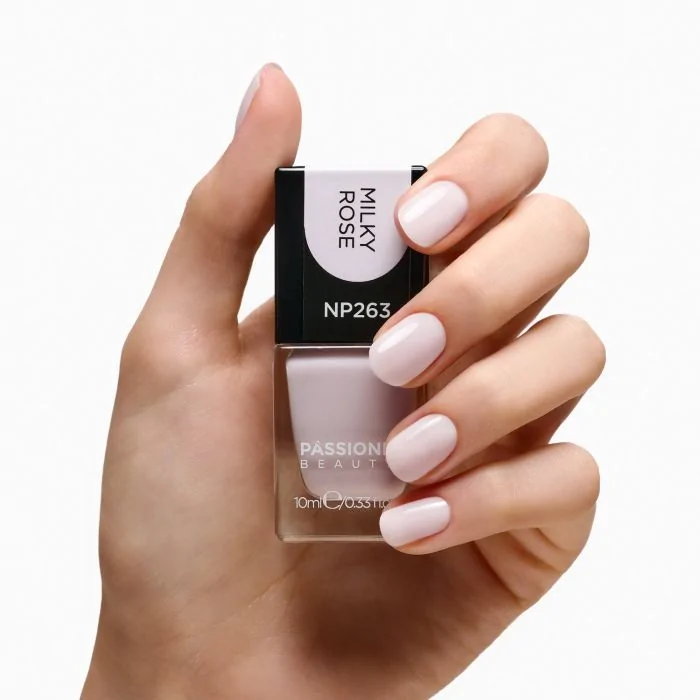 Esmalte NP263 Milky Rose - Esmalte color rosa claro lechoso - detalle 2