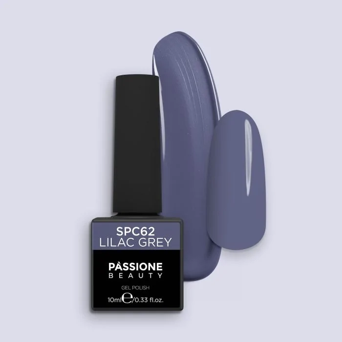 Esmalte Semipermanente EPC62 Lilac Grey - Esmalte semipermanente EPC62 Lilac Grey, tonos Gris y Lila