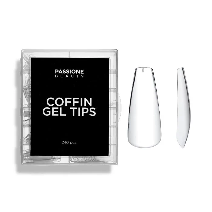 Capsules en gel Ballerine 240 pièces - Capsules en gel soak-off forme ballerine transparentes
