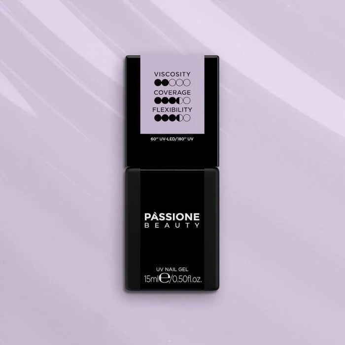HD Base Pinky Lilac 15 ml - Base Rubber Semi-permanente Lilas - détail 1