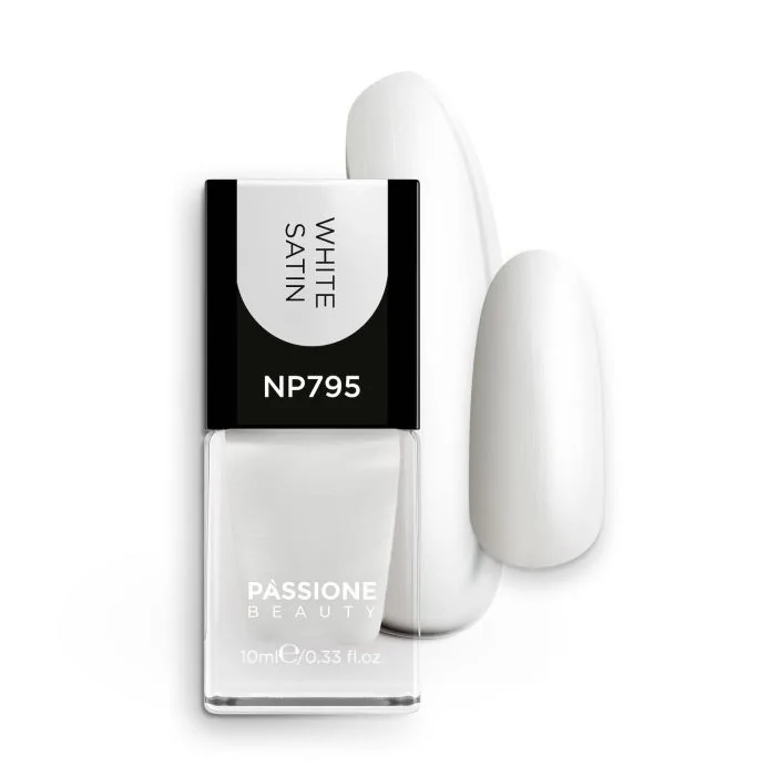Esmalte NP795 White Satin - Esmalte blanco nacarado