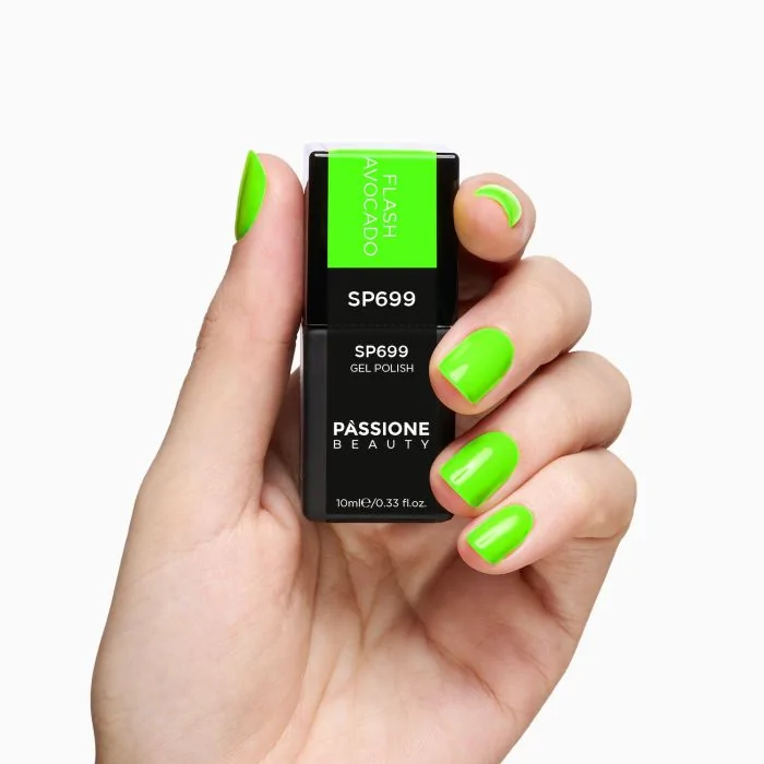 Gel Nail Polish SP699 Flash Avocado - Fluorescent Green Gel Polish - detail 1