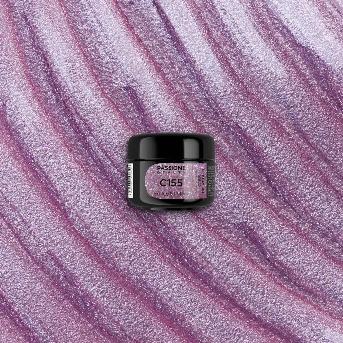 Gel Couleur C155 Mermaid - Gel couleur lilas-glycine métallisé - détail 1