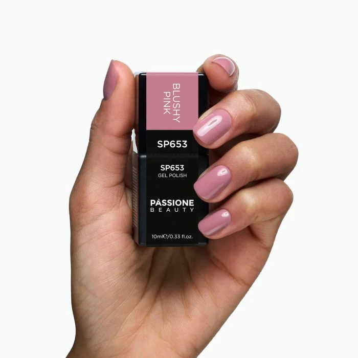 UV Nagellack  SP653 Blushy Pink - UV-Nagellack in altrosa - Detail 1