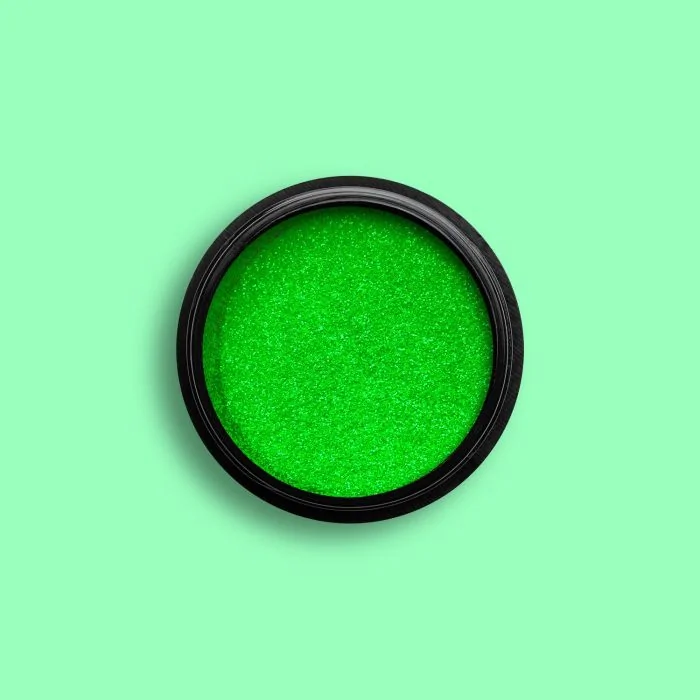 Green Fluo Biodegradable Glitter - Glitter biodégradables pour ongles vert fluo