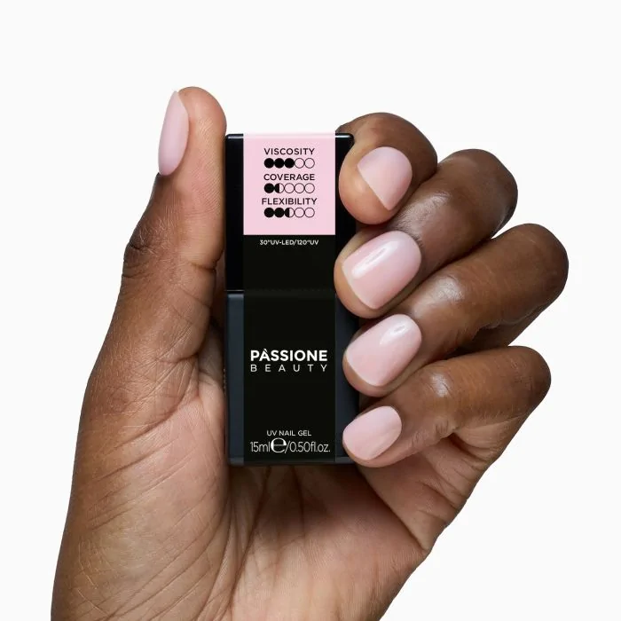 HD Fiber Base Baby Pink 15 ml - Base Semipermanente Rosa claro lechoso 15 ml - detalle 1