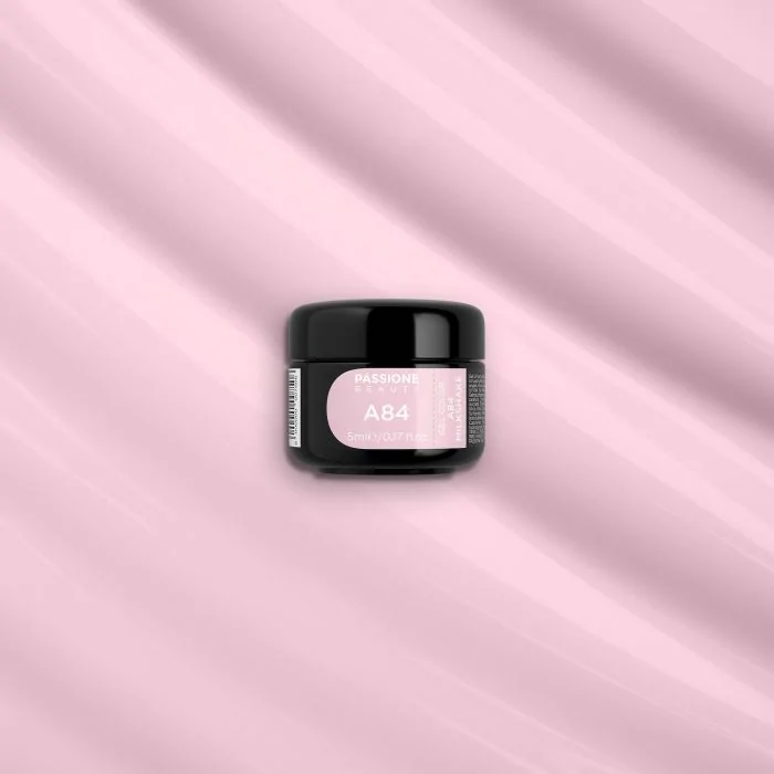 Gel colour A84 Milkshake - Light powder pink gel color  - detail 1