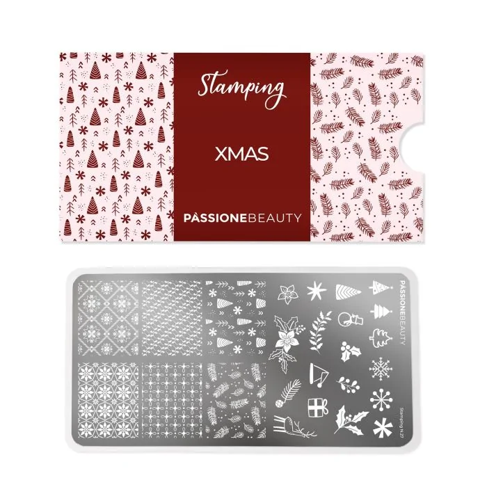 XMAS - Piastra Stamping - Piastra per stamping con decorazioni natalizie - dettaglio 1