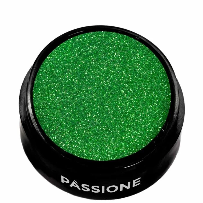 Elf Glitter - Green and champagne nail glitter - detail 1
