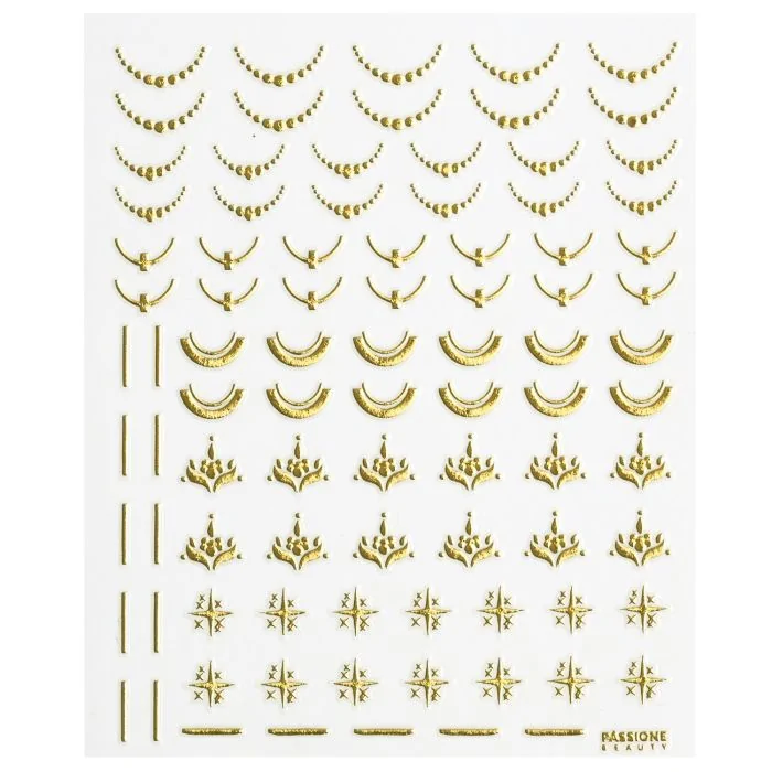 Midnight Chrome – Stickers/Autocollants - Autocollant pour ongles, thème Portofino - détail 1