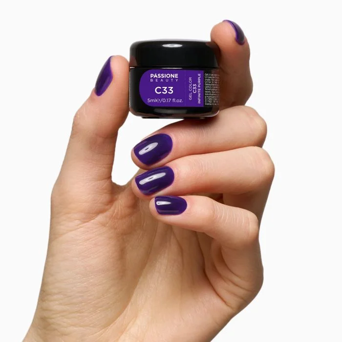 Gel Color C33 Infinite Purple - Gel color violeta amatista - detalle 1