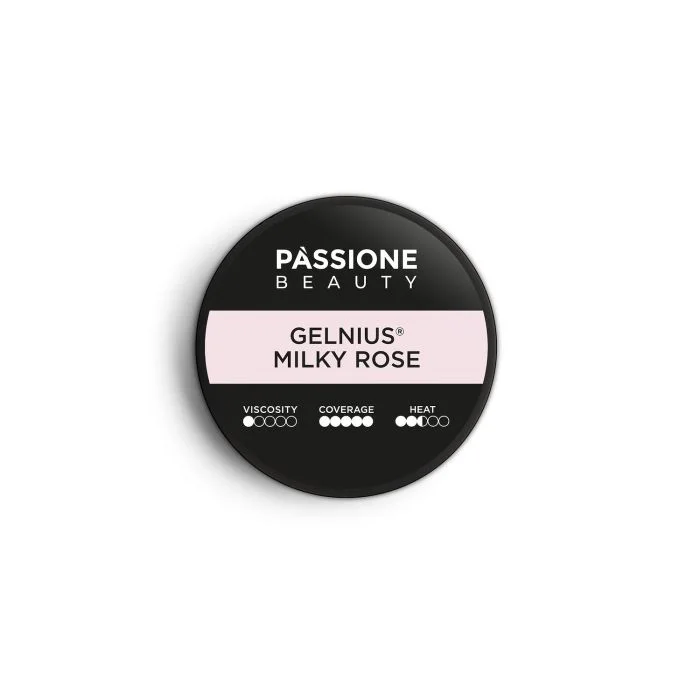 GELNIUS® Milky Rose 50 ml  - Gel constructor 2-în-1 cu vâscozitate scăzută, roz spre alb - detaliu 2