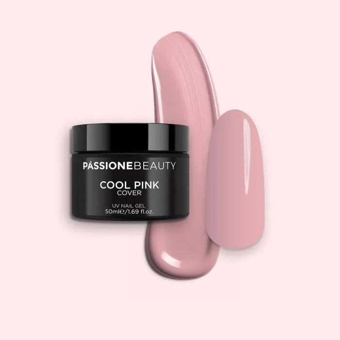 Gel Cover Cool Pink 50 ml - Dark Pink High Pigmentation Cover Gel, 50 ml