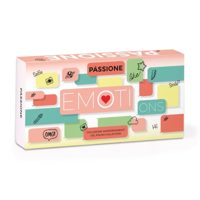 EMOTIons Kit - Collection of neon gel polishes with pearl effect - detail 2