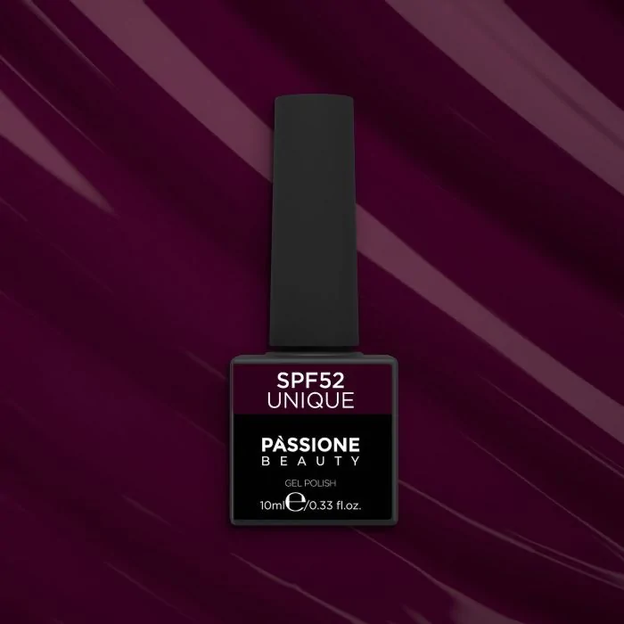 Vernis semi-permanent VSF52 Unique - Vernis semi-permanent bourgogne/bordeaux pigmenté - détail 1