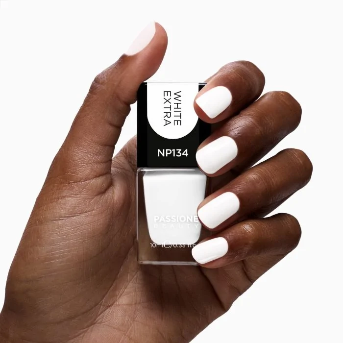 Vernis NP134 White Extra - Vernis à ongles couleur blanc pur - détail 1