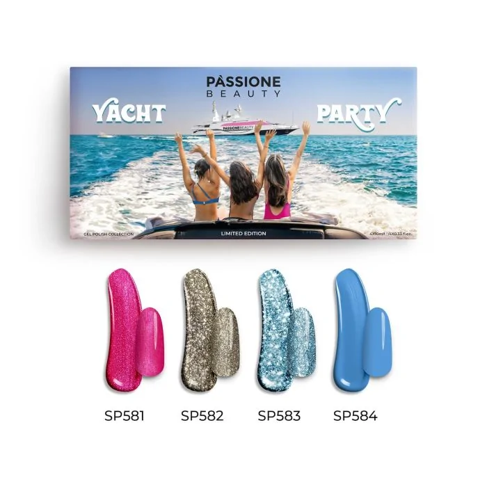 Yacht Party Gel Polish Collection - Collection of 4 coloured gel polishes
