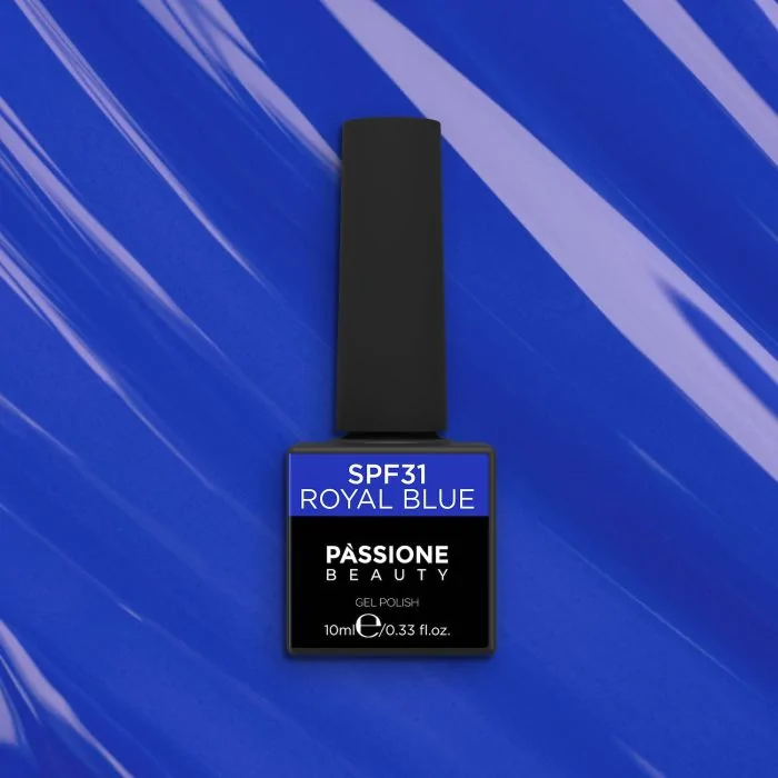 Colore semipermanente SPF31 Royal Blue - Gel semipermanente colorato SPF31 Royal Blue, Blu energico e intenso - dettaglio 1