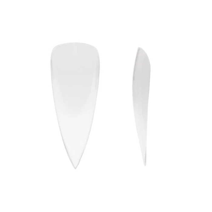 Gel Tip Stiletto 240 piezas - Gel tip soak-off stiletto transparentes - detalle 1