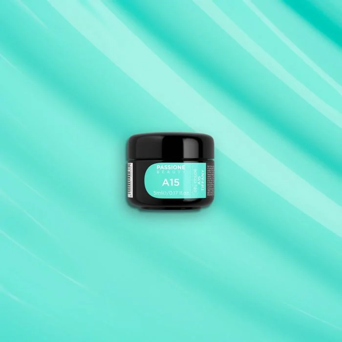 Gel Color A15 Tiffany - Gel color aguamarina  - detalle 1