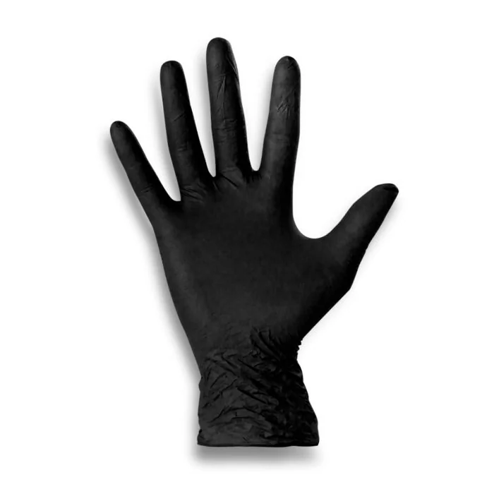 Guantes Black en nitrilo S - Guantes de nitrilo talla S, negro