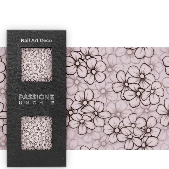 Retrò Flowers - Transfer Foil - Nail Transfer Foil - retro floral design