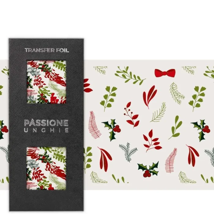 Mistletoe - Transfer Foil - Transfer foil para nail art, tema navideño