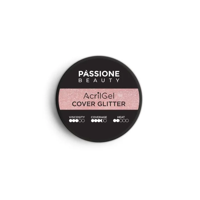AcrilGel® Cover Glitter 50 ml  - Gel-Acrilico rosa naturale caldo con finissimi micro-glitter cangianti, mediamente coprente - dettaglio 2