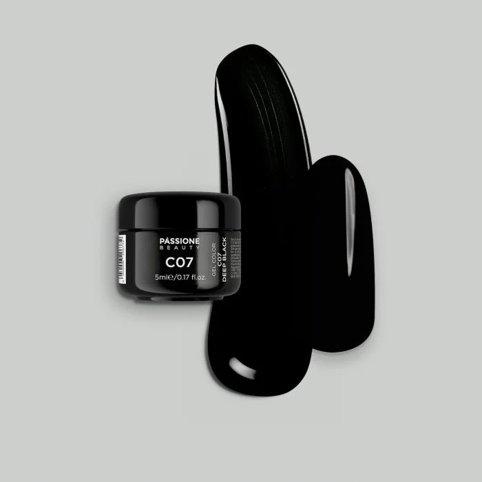 Farbgel C7 Deep Black - Farbgel in Tiefschwarz