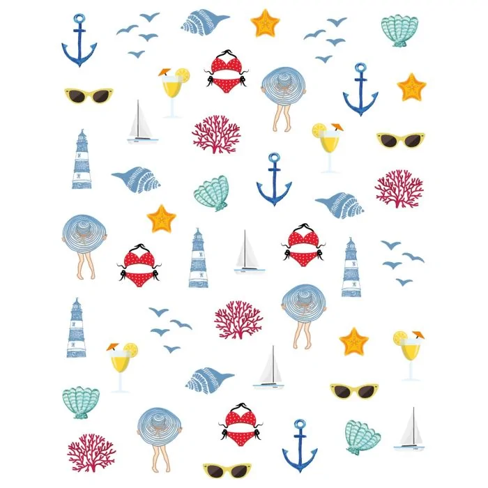 Portofino Glam - Stickers - Autocollants pour ongles à thème Portofino - détail 1