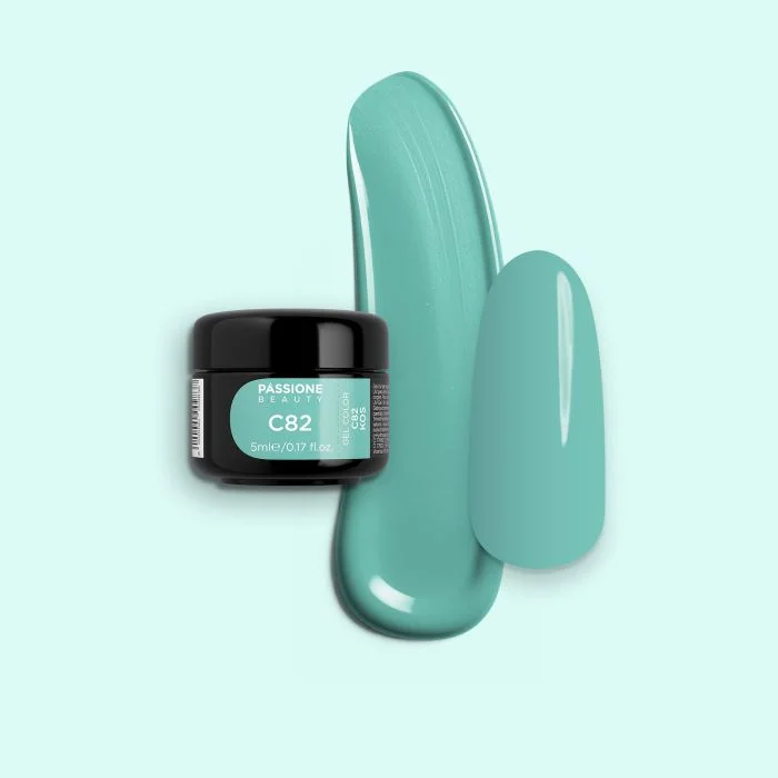 Gel Color C82 Kos - Gel color azul aguamarina